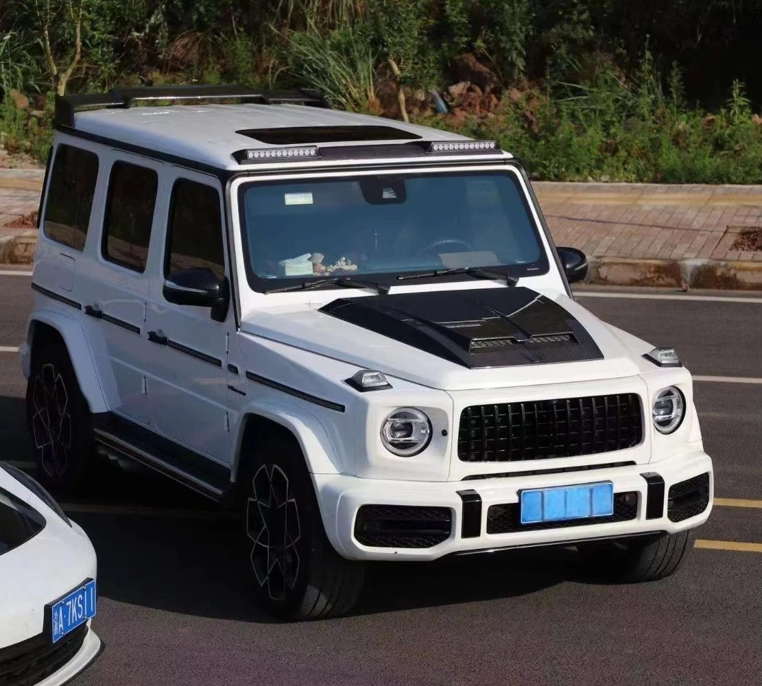 Prepreg Dry Carbon Fiber G800 BRBUS Hood Hood Bonnet Body Kits for G W465